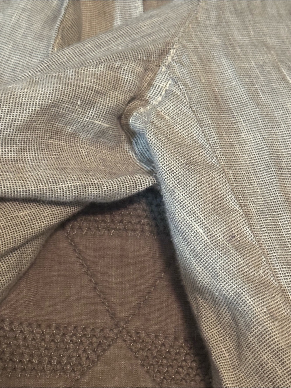 Lou & Grey for LOFT Linen Blend Pants XS Taupe Tie Waist Utility Pocket Trouser - Picture 6 of 10